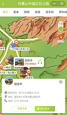 义县景区手绘地图智慧导览和语音结合，让景区“活”起来